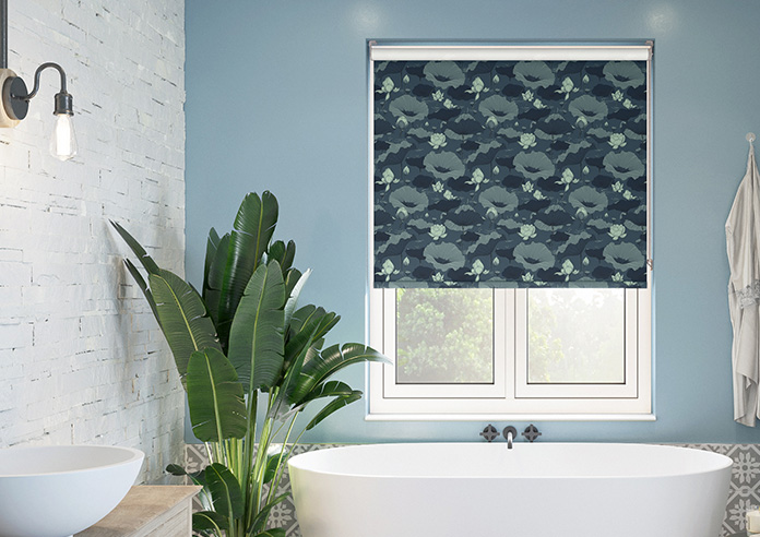 Lotus, Denim - Twist&Fit Roller Blind - Image 3
